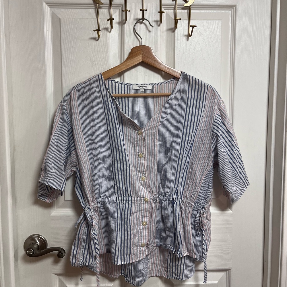 Madewell Atlantic Striped Blouse - Picture 4 of 12